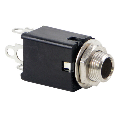 Switchcraft 114BX 1/4" 3-Conductor Jack with Solder Lugs (Double Closed Circuit)