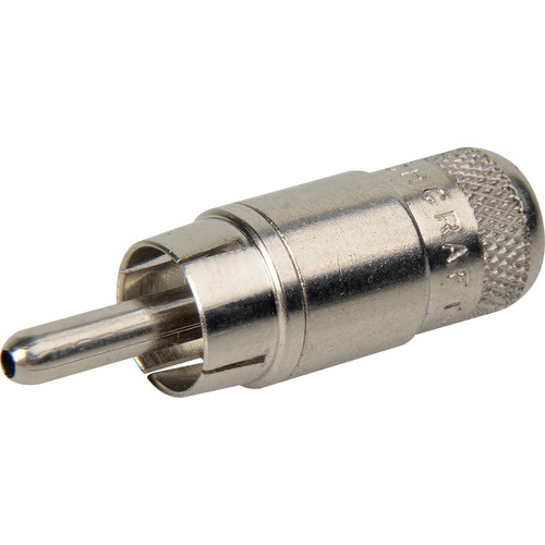Switchcraft Shielded RCA Male Connector (Nickel-Plated Copper Alloy Body and Handle)