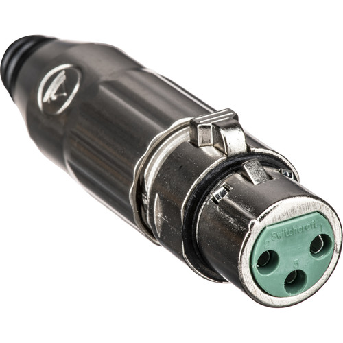 Switchcraft AAA Series 3-Pin XLR Female Cable-Mount Connector (Nickel Shell, Silver Contacts)