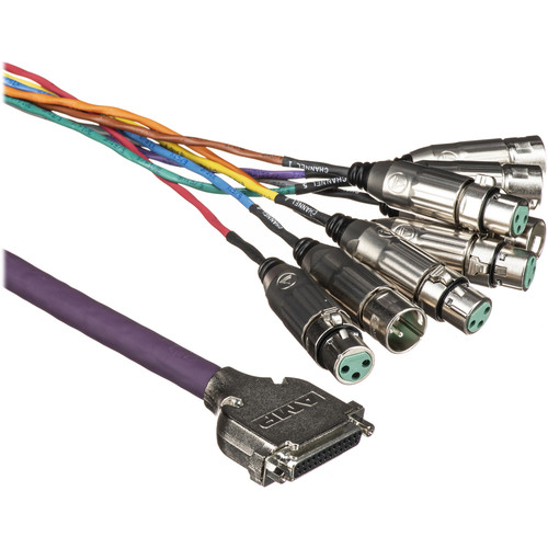 Switchcraft DB25FXLRMXLRF StudioPatch Series Modular DB25 Breakout Cable End (DB25 Female to 4 XLR Male and 4 XLR Female)