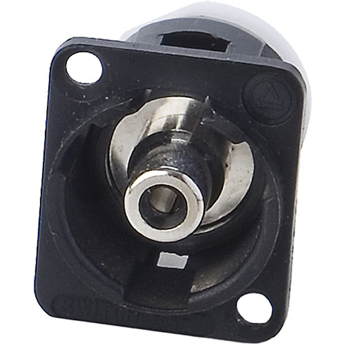 Switchcraft EH Series RCA Female Feedthru (Black)