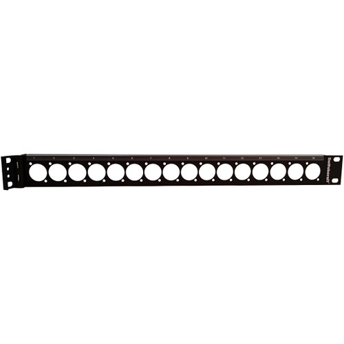 Switchcraft Empty Hinged 19" Q-G Rack Panel with 1x16 E/EH-Series Knockouts