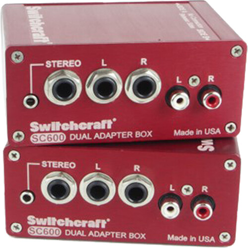 Switchcraft 600 Series Dual Audio Adapter Box