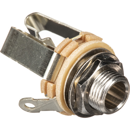 Switchcraft Littel-Jax 1/4" 3-Pole Female Non-Locking Panel-Mount Connector (Double Open Circuit)