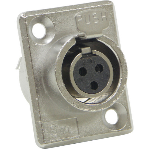 Switchcraft Mini XLR Female 3 Contacts (PC Mount)