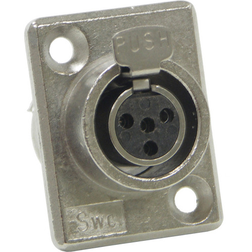 Switchcraft Mini XLR Female 4 Contacts (PC Mount)