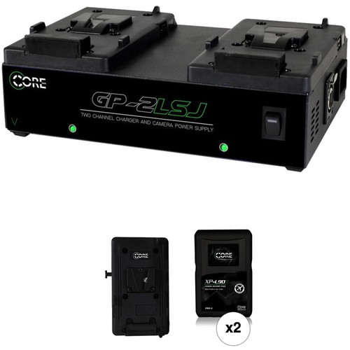 Core SWX XP-L90S V-Mount 2-Battery Kit for Blackmagic URSA Cameras