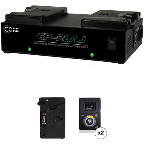 Core SWX HyperCore-98AG Gold-Mount 2-Battery Kit for Blackmagic URSA Cameras