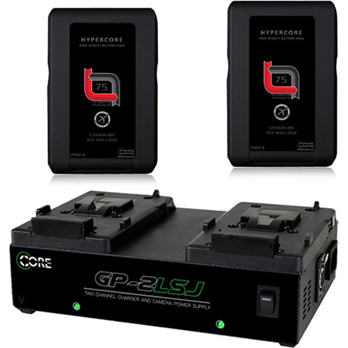 Core SWX HyperCore Slim RED & GP-2LSJ Two-Battery and Charger Kit