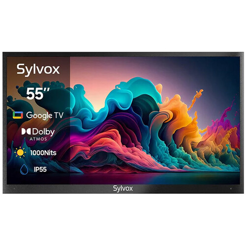 SYLVOX Deck Pro 2.0 Outdoor Partial Sun 55" 4K HDR Smart QLED TV