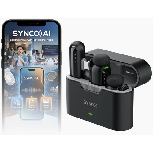 Synco SMICT AI Ultracompact 2-Person Digital Wireless Microphone System for USB-C Smartphones (2.4 GHz)