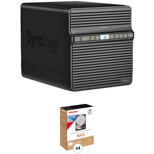 Synology 24TB DiskStation DS423 4-Bay NAS Enclosure Kit with