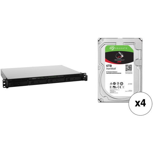 Synology 24TB RX418 NAS Expansion Unit Kit with Seagate NAS Drives (4 x 6TB)