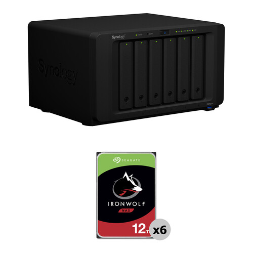 Synology 72TB DiskStation DS1621+ 6-Bay NAS Enclosure Kit with