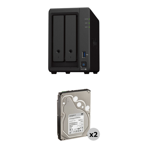 Synology 8TB DiskStation DS723+ 2-Bay NAS Enclosure Kit with Synology Enterprise Drives (2 x 4TB)