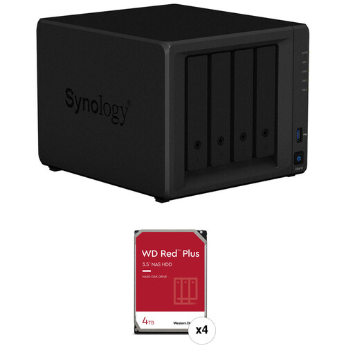 Synology DiskStation 16TB DS418 NAS Enclosure Kit with WD NAS Drives (4 x 4TB)