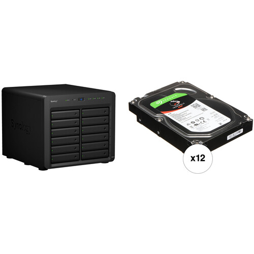 Synology DiskStation 48TB DS2419+ 12-Bay NAS Enclosure Kit with Seagate NAS Drives (12 x 4TB)