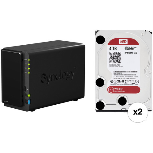 Synology DiskStation 8TB DS216+II 2-Bay NAS Server Kit (2 x 4TB)