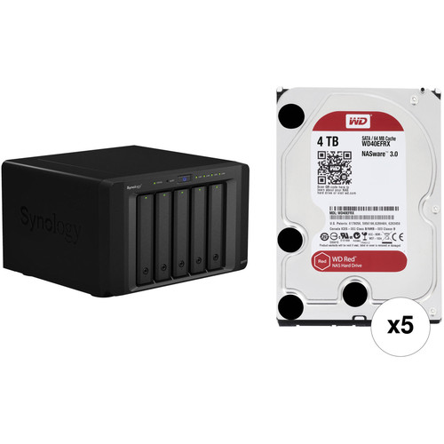 Synology DiskStation DS1515+ 20TB (5 x 4TB) 5-Bay NAS Server Kit