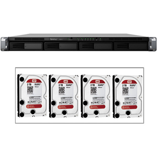 Synology 8TB (4 x 2TB) RackStation RS812 4 Bay NAS Server Kit