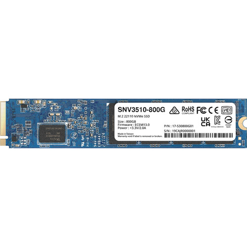 Synology 800GB SNV3510 NVMe M.2 22110 SSD SNV3510-800G B&H Photo