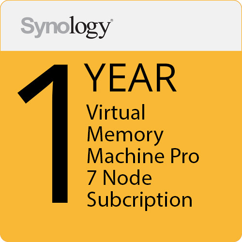 Synology Virtual Machine Manager Pro License (7 Nodes, 1-Year License)