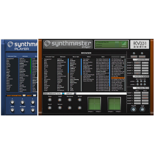 KV331 Audio SynthMaster Player - Preset Software Synthesizer Plug-In (Download)