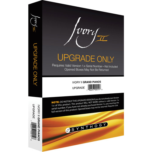 Synthogy Ivory II Grand Pianos Virtual Instrument (Upgrade, Download)