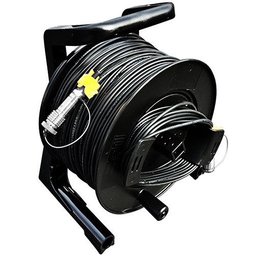 Tactical Fiber Systems DuraTAC Armored Cable & Reel with Magnum Connectors (2-Fibers, Single Mode, 1250 ft)