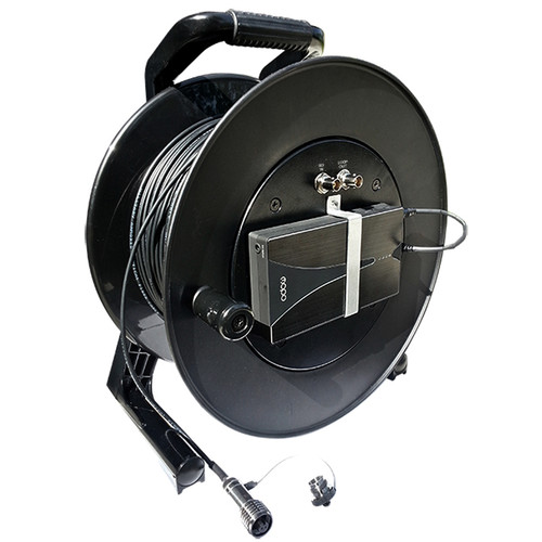 Tactical Fiber Systems CamLink Plus Fiber Transmission System Cable Reel with Built-In 3G-HD/SD-SDI Transmitter & Receiver (LC Connector, 1 Fiber, Single Mode, 2000')
