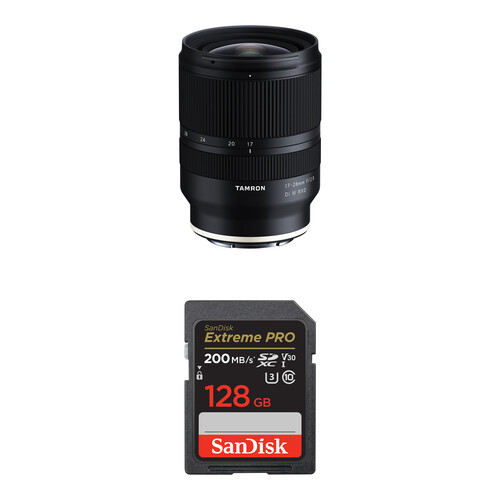 Tamron 17-28mm f/2.8 Di III RXD Lens for Sony E with Memory Card Tamron 17-28mm f/2.8 Di III RXD Lens for Sony E with Memory Card