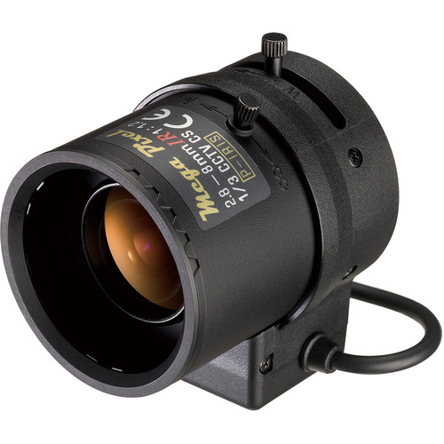 Tamron M13VP288IR CS-Mount 2.8-8mm Varifocal Lens with Long Cable