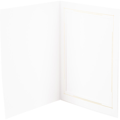 Tap Whitehouse Photo Folder (8 x 10", White, 25-Pack)