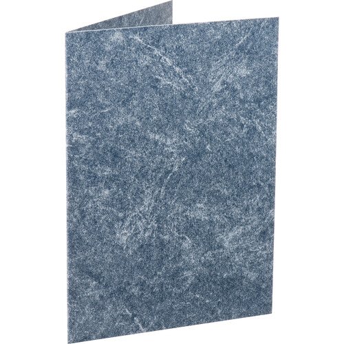 Tap 25-Pack of 4 x 6" Capri Folders (Blue Marble/Gold)