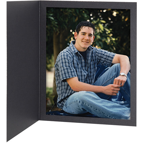 Tap Senior Slip Photo Folder (5 x 7", Ebony, 25-Pack)