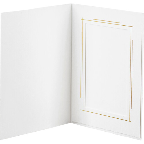 Tap Whitehouse Photo Folder (4 x 6", White, 25-Pack)