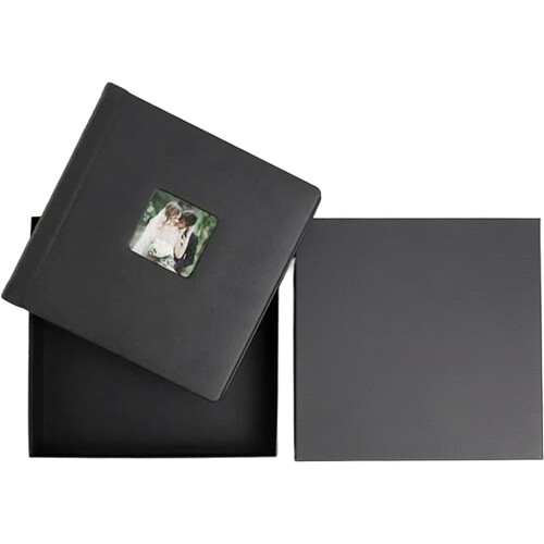 Tap 8 x 8" Matte Black Album Box (2.5" Depth, 10-Pack)