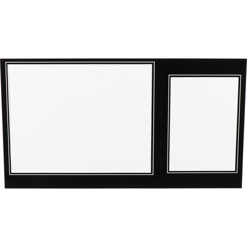 Tap Black Folder Photo Frame (5 x 7" and 10 x 8", 25-Pack)