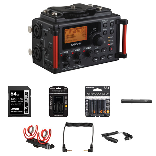 TASCAM DR-60DmkII 4-Input / 4-Track Multitrack Field Recorder