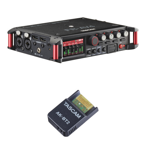 TASCAM FR-AV4 32-Bit-Float Field Recorder Bluetooth Kit