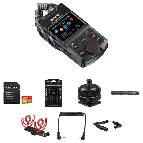 TASCAM Portacapture X6 32-Bit 6-Channel Multitrack Field Recorder with On-Camera Kit