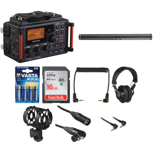 TASCAM Tascam DR-60DmkII Recorder Filmmaker Kit B&H Photo Video