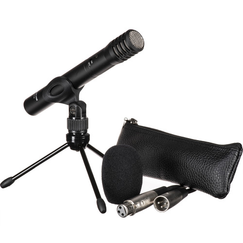 TASCAM TM-60 Battery-Powered Condenser Microphone Bundle