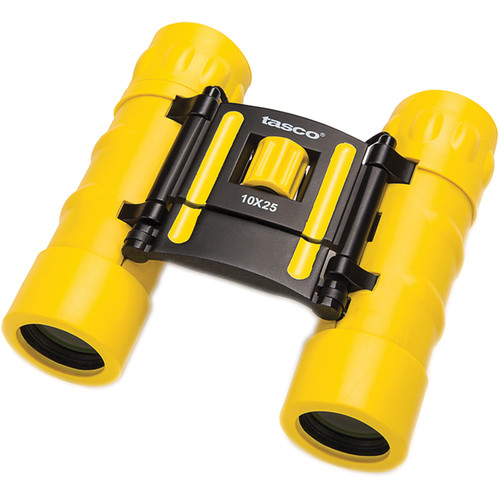 Tasco 10x25 Essentials Compact Binoculars (Yellow)