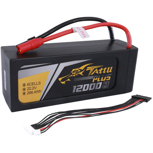 Tattu Plus 6-Cell 22.2V LiPo Smart Battery (12000mAh, AS150 + XT150)