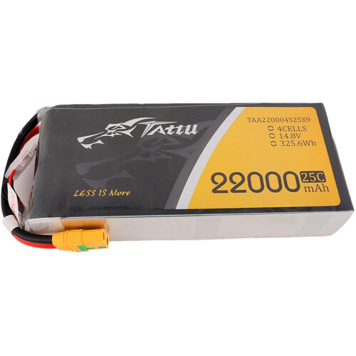 Tattu G-Tech 4S 22000mAh 14.8V 25C LiPo Battery with XT90-S Plug for UAV