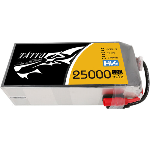 Tattu G-Tech 6S 25000mAh 10C 22.8V LiPo Battery with AS150+AS150 Plug for UAV