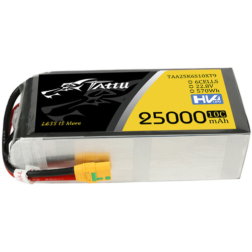 Tattu G-Tech 6S 25000mAh 22.8V 10C LiPo Battery with XT90-S Plug for UAV