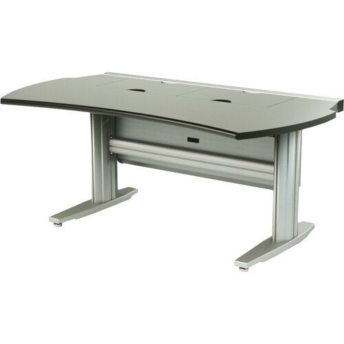TBC Fixed Ht.2 Bay Console, Aluminum TracMount Full Steel Cable Core Including Front And Rear Door