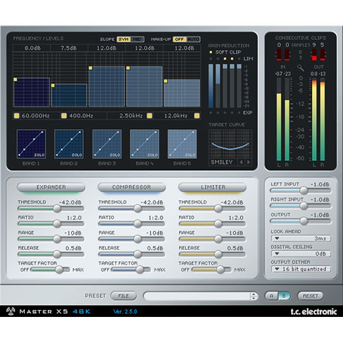 TC Electronic MasterX5 - Virtual Finalizer Plug-In for Powercore
